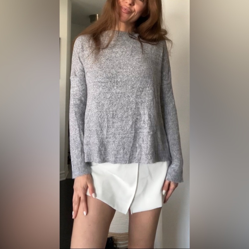 Gray sweater